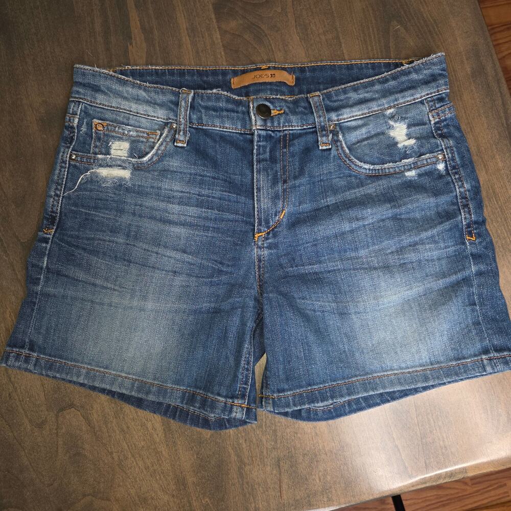 Joe's Jeans Distressed Denim Shorts Sz 27